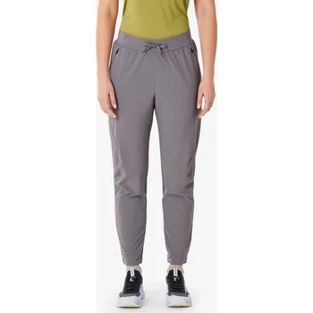 Dámské kalhoty QUECHUA Dámské turistické kalhoty MH 500 Light L / Š33 D31 FIALOVÁ |ŠEDÁ