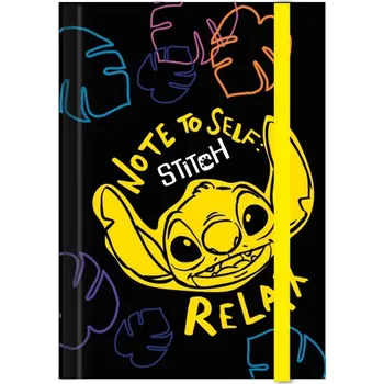 Stitch desky na sešity A4 vzor 2 black