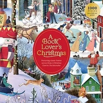 Puzzle A Book Lover's Christmas: A 1000-piece jigsaw puzzle