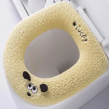 WC štětka Zateplený měkký potah na WC se zipem | koupelnový doplněk, komfortní sedák - BB1