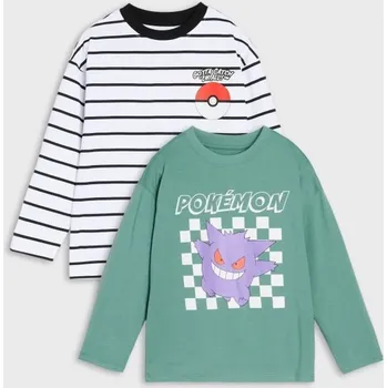 Pánská móda Sinsay - Sada 2 triček s dlouhými rukávy Pokémon - vícebarevná - 196FC-MLC - 196FC-MLC-116