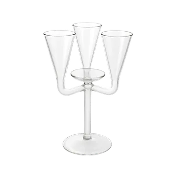 Sklenice Trojsklenka s talířkem