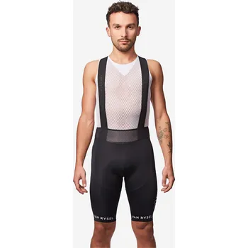 Cyklistické kalhoty VAN RYSEL Kraťasy na silniční cyklistiku AG2R La Mondiale Team replika M BÍLÁ|ČERNÁ