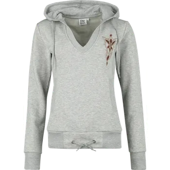 Dámská mikina Mikina s kapucí z Pán prstenů - Arwen & Aragorn - Ženy - šedá