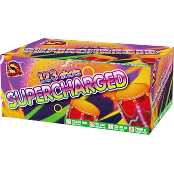 Zábavní pyrotechnika SRPYRO Importer Ohňostroj Supercharged 123ran 25-30mm 1ks