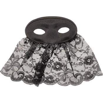 Karnevalový kostým Škraboška se závojem černá