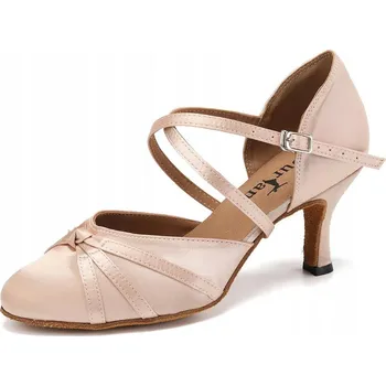 Pánská obuv BURTAN Dámské taneční boty Burtan Vienna Ballroom Standard Waltz 7,5 cm 35 RŮŽOVÁ