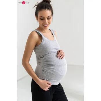 Kojící tílko Milky Nap Gray Melange