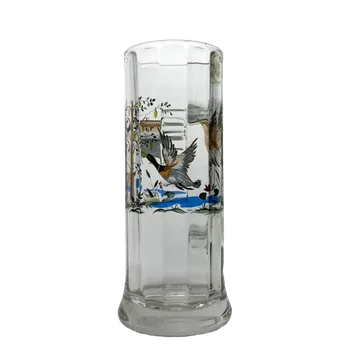 Sklenice Půllitr s motivem kachny skleněný, vysoký