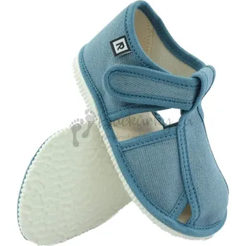 Chlapecké bačkory Dětské pantofle RAK 100015 - Riflové (Džínovina) - vel. 17