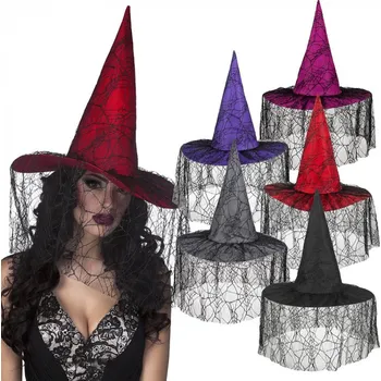 Karnevalový kostým Čarodějnický klobouk luxusní