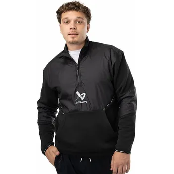Pánská mikina Mikina Bauer Team 1/2 Zip Pullover SR, černá, Senior, S Bauer