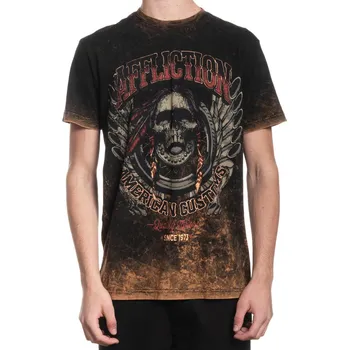 Pánské tričko tričko hardcore pánské - NATIVE EXHAUST - AFFLICTION - A28292-BMKL - XXL