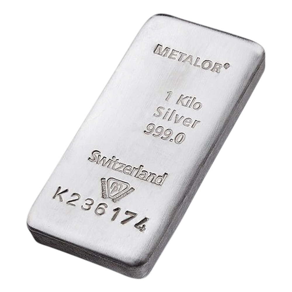 METALOR Investiční stříbrný slitek 1 kg