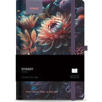 Blok Blok A5 100l 80g Flowers Blossom s gumou, linkovaný