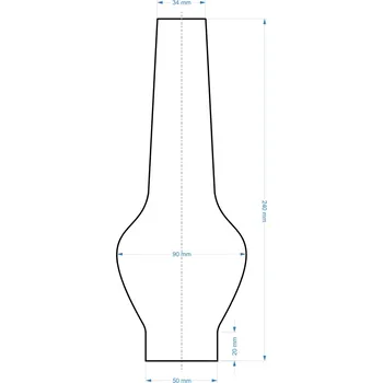 Stínidlo Cylindr na lampu pr. 50/240 FLORIAN 1967