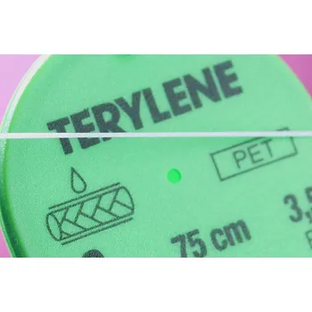 Chirurgická jehla TERYLENE 4/0 (USP) 1×0,50 m HR-22 — 24 ks