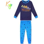 Chlapecké pyžamo Kugo MP1342 tmavě modrá / modrá