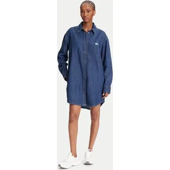 Dámské šaty Tommy Jeans Džínové šaty DW0DW21420 Tmavomodrá Relaxed Fit XXS