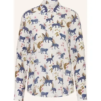 Dámská halenka Eterna Dámská Košilová Halenka, modrá / khaki / fuchsiová, 38