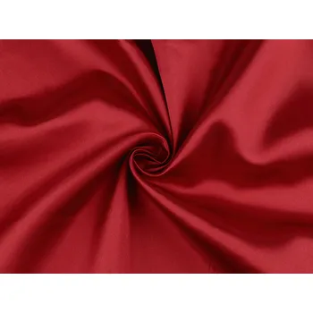 Satén jemně tuhý metráž, barva 13 (47) červená tmavá