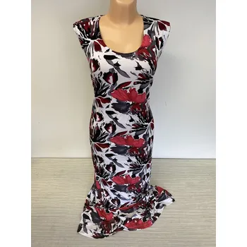 Dámské šaty Dámské šaty, Barva Červená, Velikost XXL 48, Materiál 96% Viskoza 4% Lycra