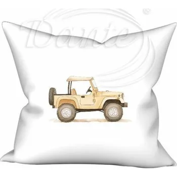Polštář Dante Povlak Terénní auto světlé40x40