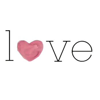 Nažehlovací obrázek - LOVE a růžové srdce (dva rozměry), Velikost: Malý