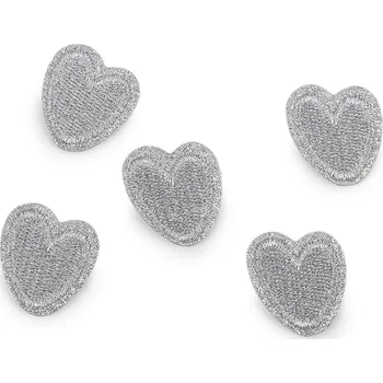 Nažehlovačka srdce s lurexem