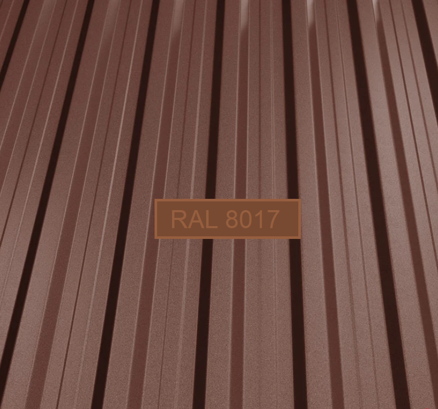 BILKA T-18 - Trapézový plech - MATNÝ SP35/ 0,40 mm Barva: RAL 8017/ čokoládově hnědá