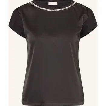 Dámské tričko Liu Jo Dámské Tričko Ze Směsi Materiálů, černá, 38