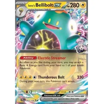 Karetní hra Pokémon JTG 053/159 Iono's Bellibolt ex - Journey Together Stav: Near Mint