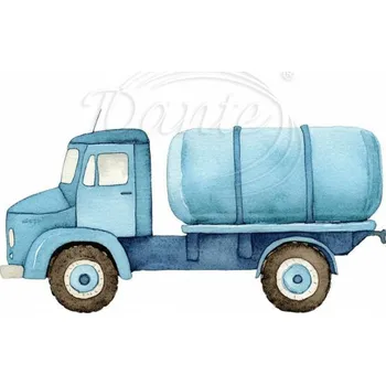 Textilní nažehlovací páska Dante Nažehlovačka Auto Cisterna - 12 x 6 cm