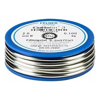 Svářečka SUPERSAN CU Pájka měkká 2mm S-Sn97AG (100g) PAJ2AG100