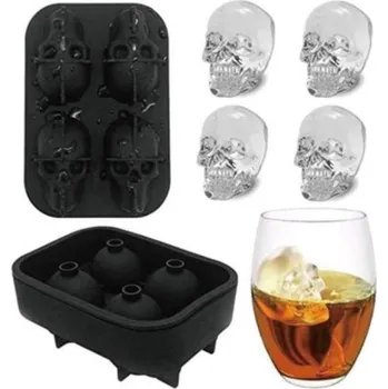 Tvořítko na led Silikonová forma na led lebky - Cakesicq