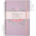 Diář A5 týdenní motivační spirálový DK5 fialový 2026, Albi