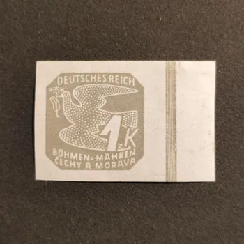 Sběratelství Známka Protektorát Č.a M., 1K, Pof.NV18*