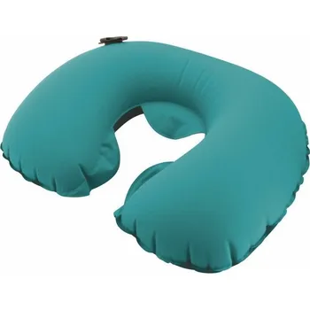Cestovní polštářek TravelSafe nafukovací podhlavník Inflatable Pillow turquoise