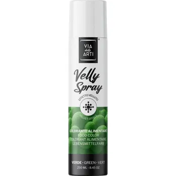 Potravinářské barvivo Via delle Arti Sprej velvet zelený (green) 250 ml