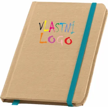 Blok ON-DESIGN Kapesní poznámkový blok FLAUBERT s vlastním potiskem Barva: tyrkysová