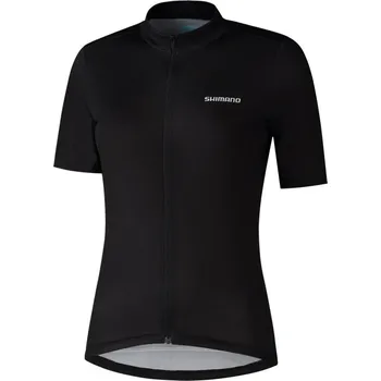 cyklistický dres SHIMANO Cyklistický dres s krátkým rukávem - ELEMENT - černá XL
