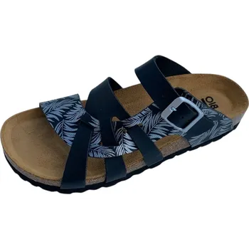 Dámské pantofle Bio Life Valeria dámské zdravotní pantofle černá listy Barva: Černá, Velikost: 40