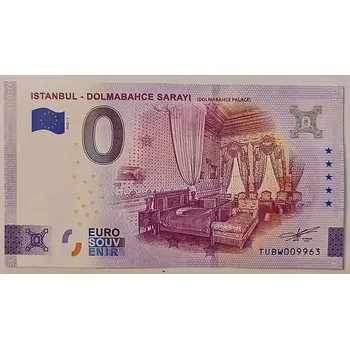 Sběratelství 0 EUR bankovka ISTANBUL – DOLMABAHCE SARAYI