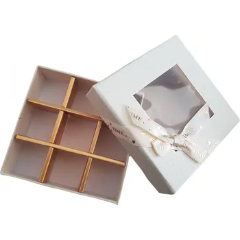 Dárková krabička Krabička na pralinky 12x12x4cm 5ks - Cakesicq