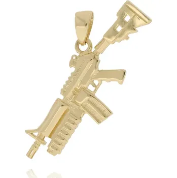 Přívěsek Přívěsek zlatý samopal