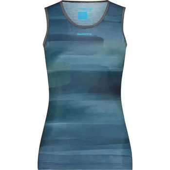 cyklistický dres SHIMANO Cyklistické triko bez rukávů - VERTEX SL - modrá L