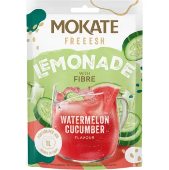 Limonáda MOKATE LEMONADE VODNÍ MELOUN A OKURKA + VLÁKNINA 40g