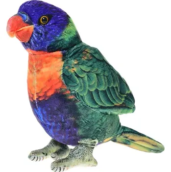 plyšák MikroTrading Mikro trading Papoušek LORI plyšový - 23 cm - stojící