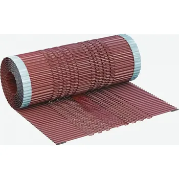 ALUROLL 30 - Větrací hřebenový a nárožní pás celohliníkový, šíře 300 mm, délka 5 m, červenohnědá