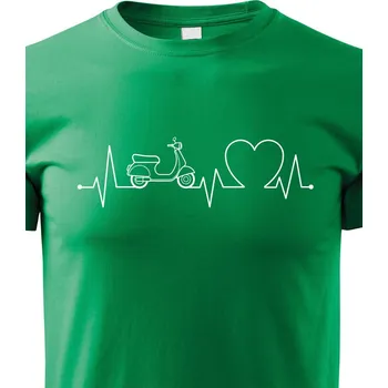 Chlapecké tričko Dětské tričko Tep - skútr, Barva Zelená, Velikost 134 cm/8 roků, Canvas Dětské tričko Bezvatriko.cz 2756